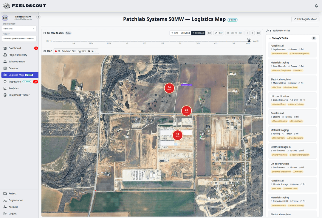Construction Safety, MEP Operations & Jobsite Logistics Software